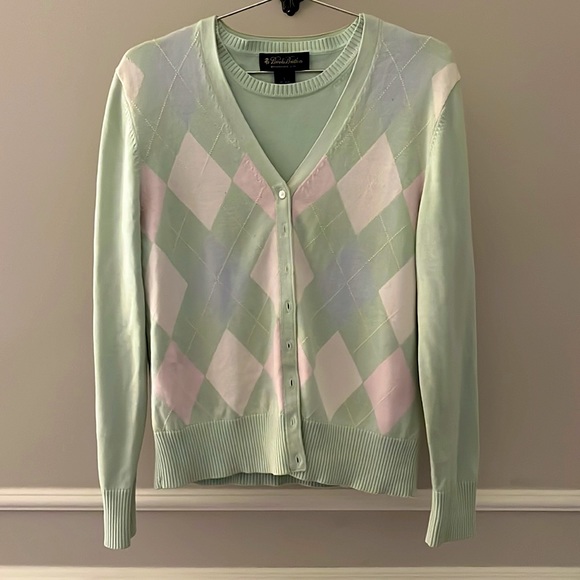 Brooks Brothers pastel cardigan sweater set - Picture 1 of 5